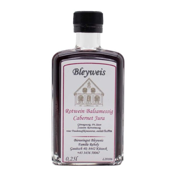 Balsamessig Cabernet Jura Frontansicht