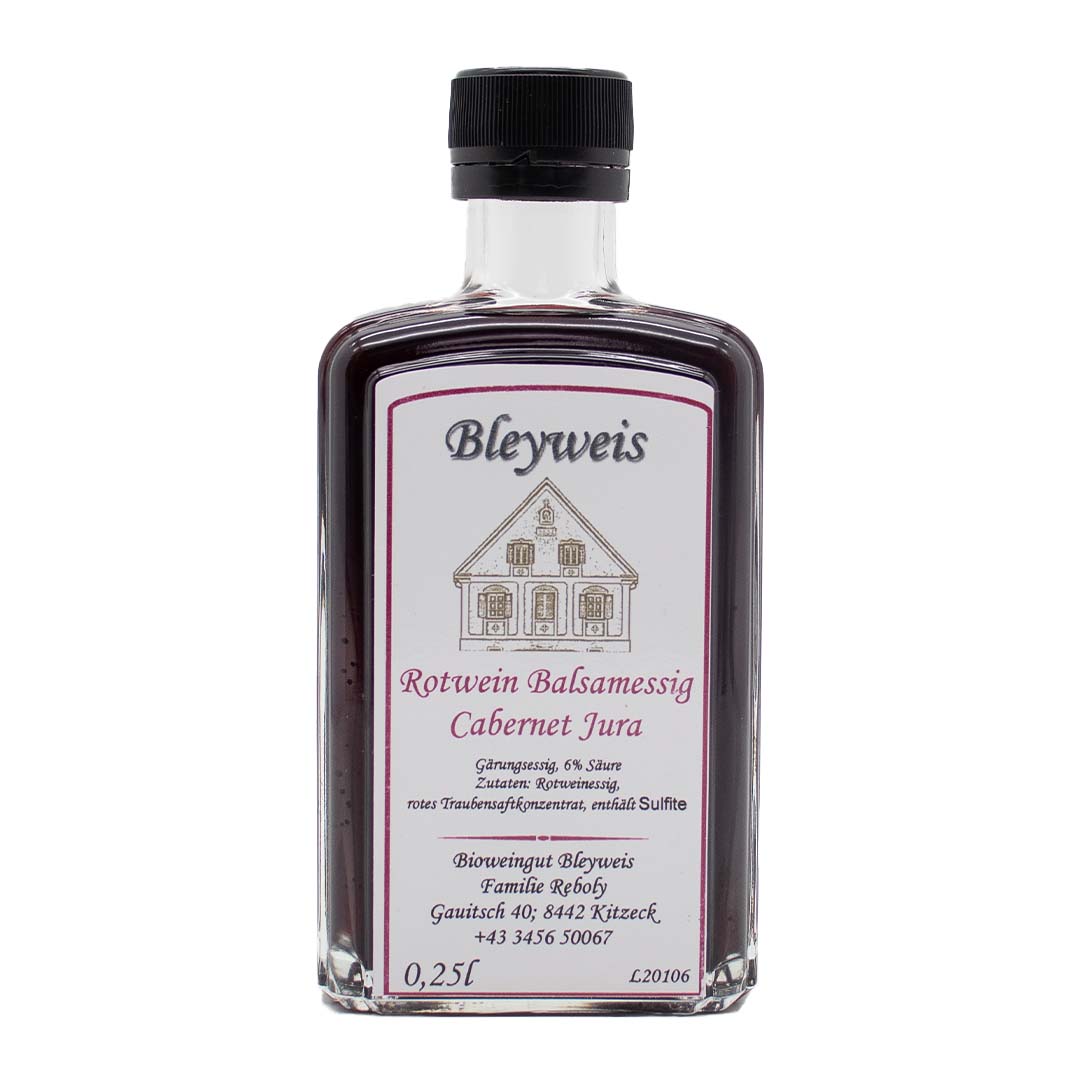 Balsamessig Cabernet Jura Frontansicht