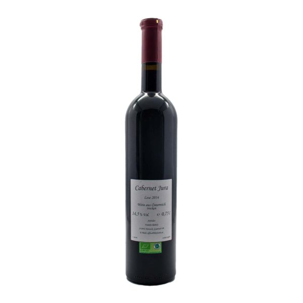 Rotwein Cabernet Jura 2014 Rückansicht